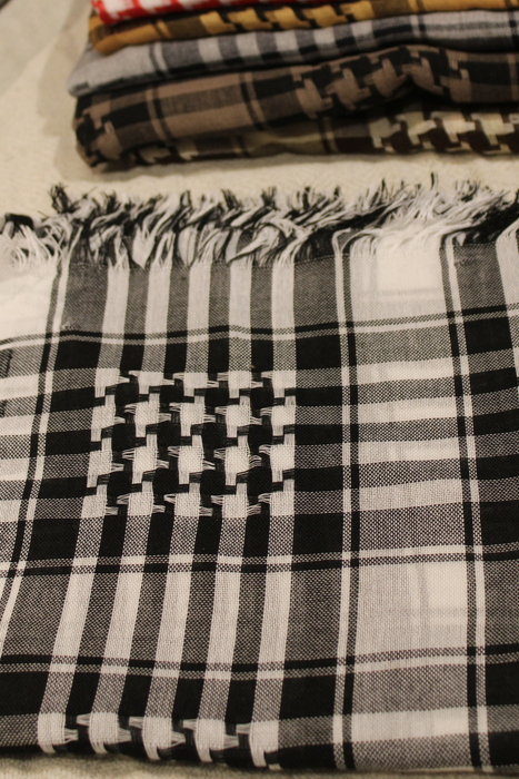 Turkish Style Keffiyeh Scarf-Black and White