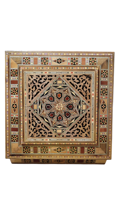 Mosaic Boxes: Unique Artistry for Every Occasion 25.5*25.5*7 cm Carved wood
