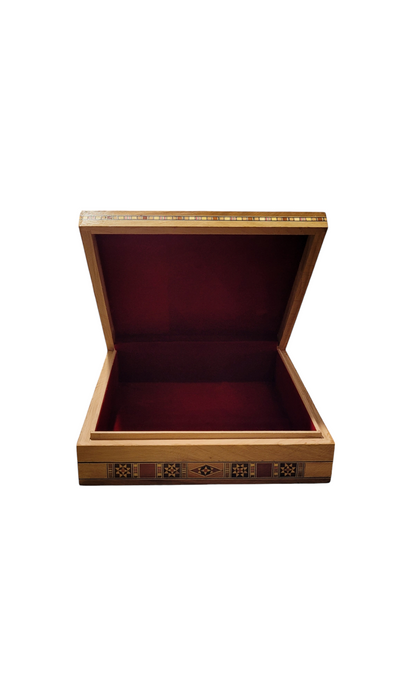 Mosaic Boxes: Unique Artistry for Every Occasion 25.5*25.5*7 cm Carved wood