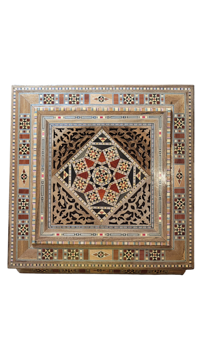 Mosaic Boxes: Unique Artistry for Every Occasion 30.5*30.5*7 cm Carved wood