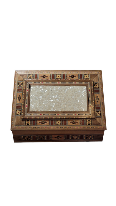 Mosaic Boxes: Unique Artistry for Every Occasion 22*32*7.5 White shell