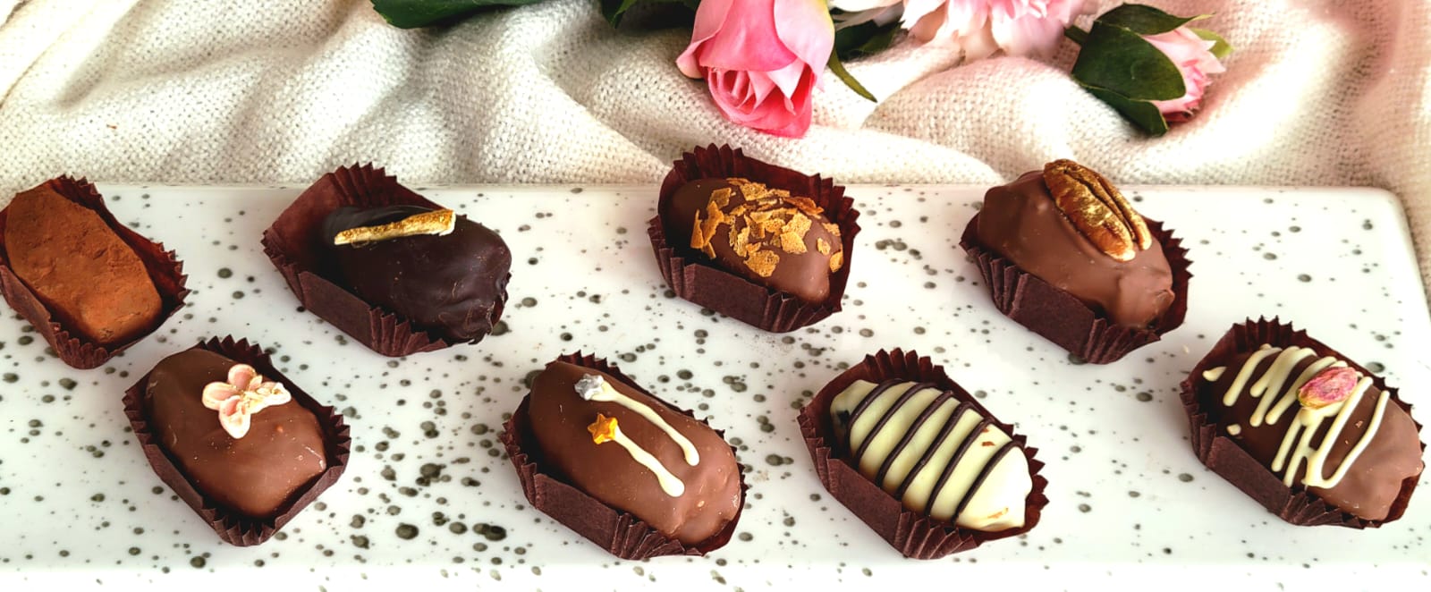Chocolate Filled Dates (24 Pieces)