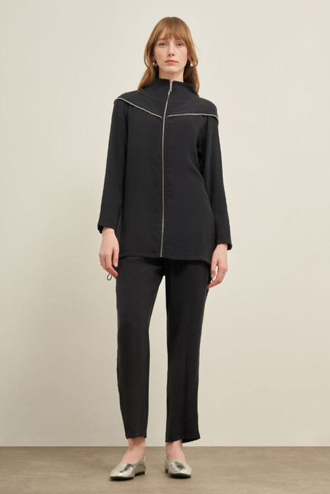 Crystal Trim Hoodie Set