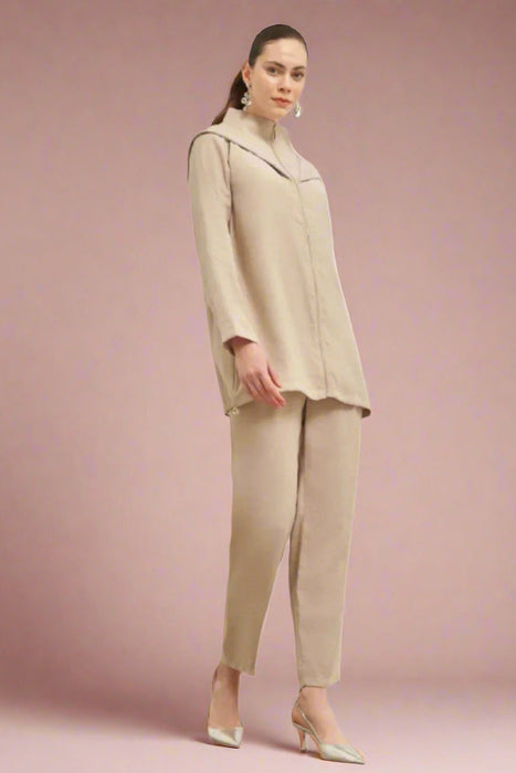 Crystal Trim Hoodie Set