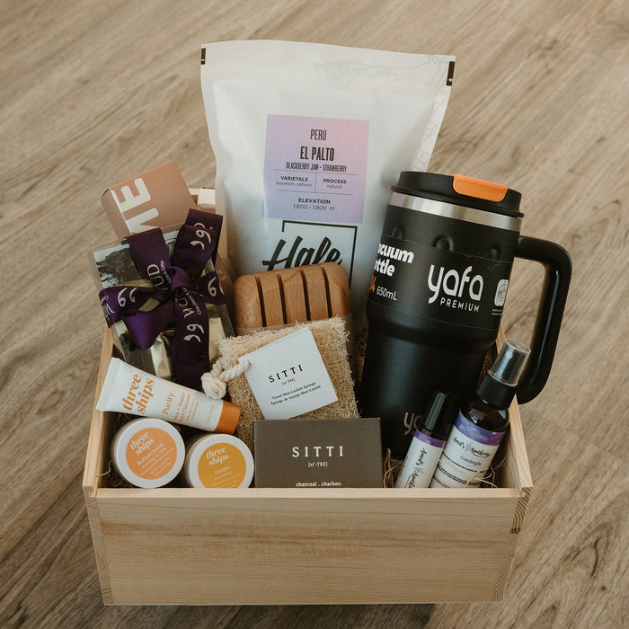 Wellness Retreat Premium Gift Box (4 Tumbler Colors)