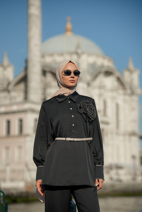 Sculpted Bloom Pant Set