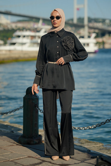 Sculpted Bloom Pant Set