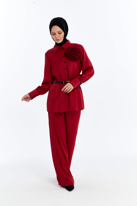 Sculpted Bloom Pant Set