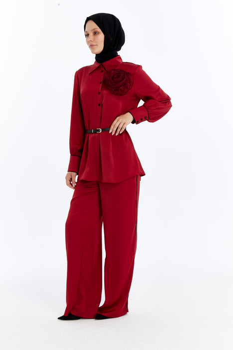 Sculpted Bloom Pant Set