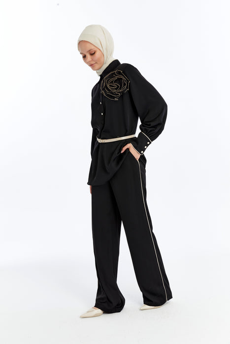 Sculpted Bloom Pant Set