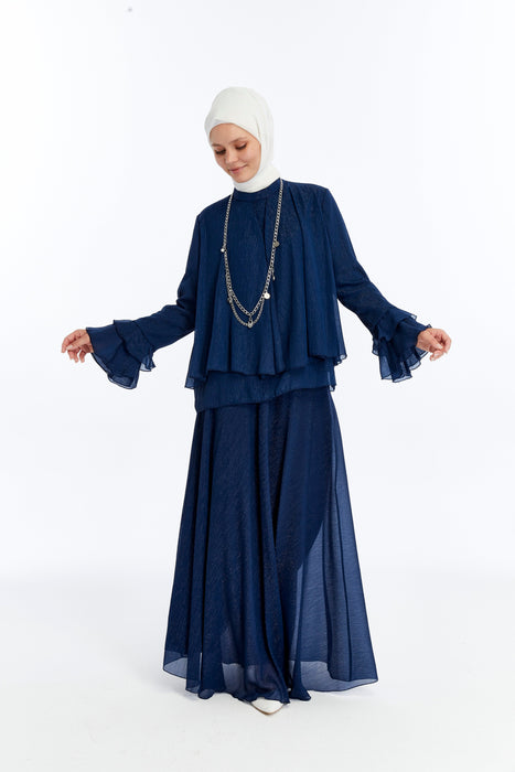 Shimmer Drape Occasion Skirt Set