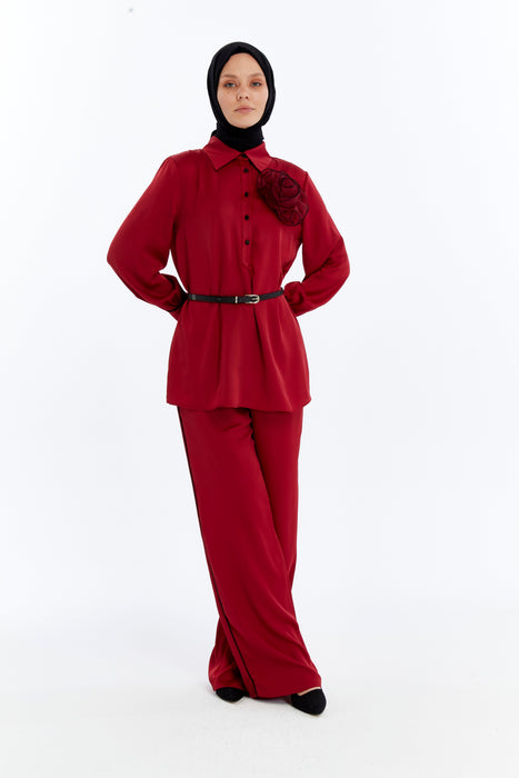 Sculpted Bloom Pant Set