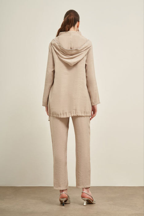 Crystal Trim Hoodie Set