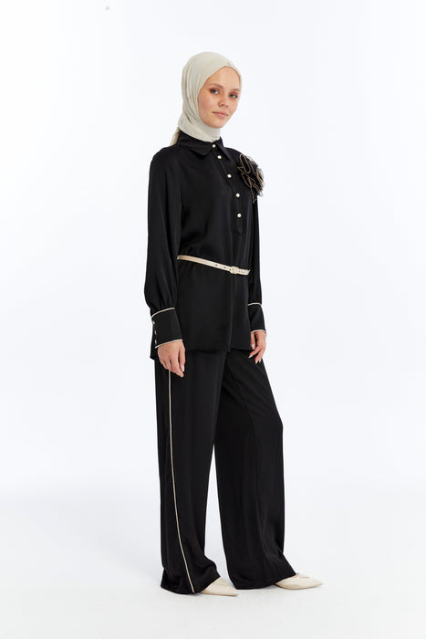 Sculpted Bloom Pant Set