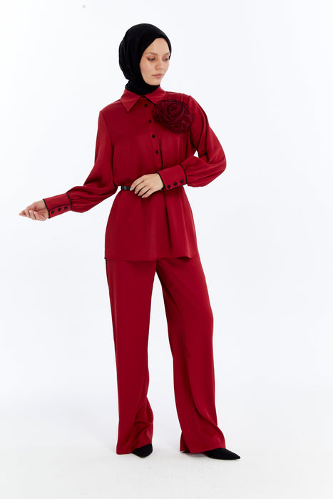 Sculpted Bloom Pant Set