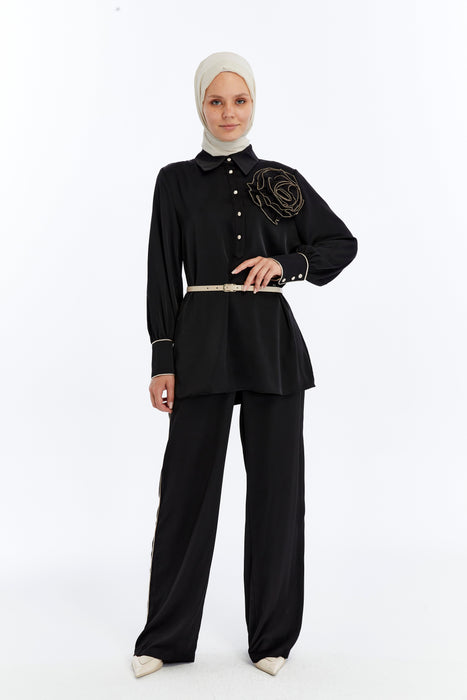 Sculpted Bloom Pant Set