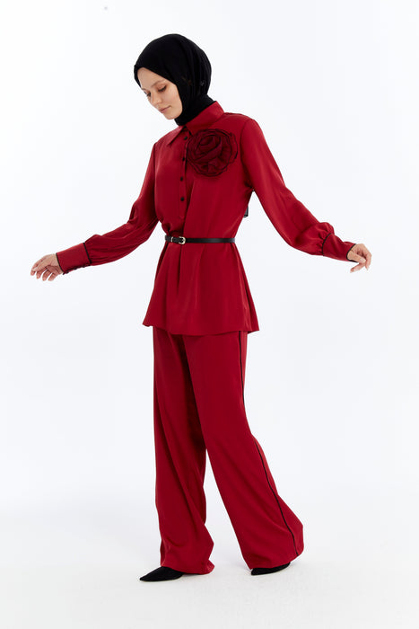 Sculpted Bloom Pant Set