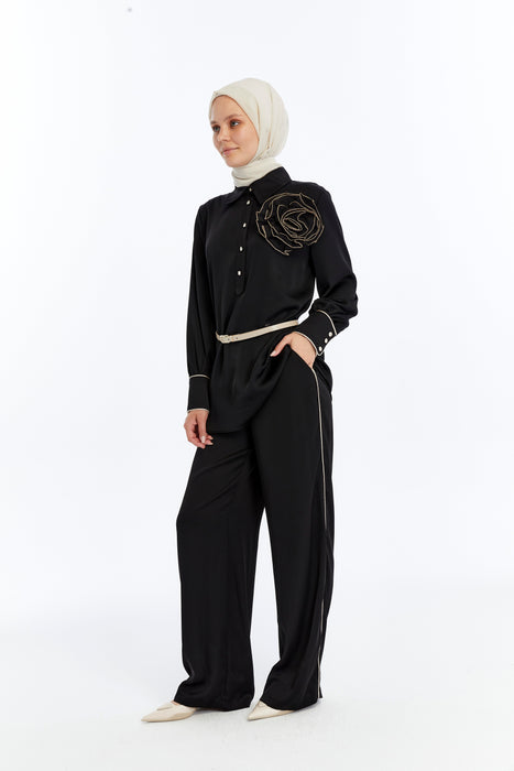 Sculpted Bloom Pant Set